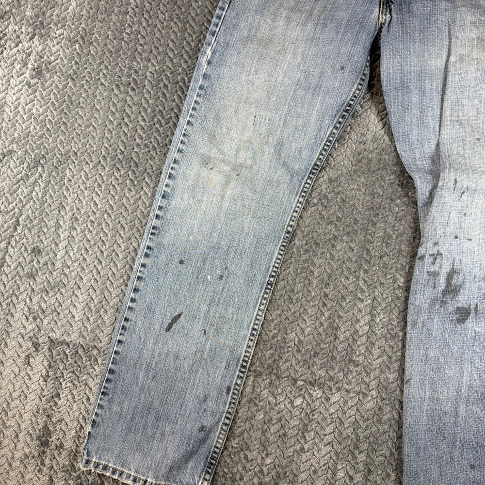 Levis 514 Jeans Mens 29x29 Medium Dark‎ Wash Cotton Slim Straight Denim Workwear